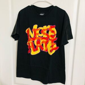 Goat Crew More Love Less‎ Hate Puff Print Short Sleeve T-Shirt Women Size Medium